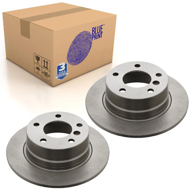 Pair of Rear Brake Disc Fits BMW OE 34216794306 Blue Print ADB114354