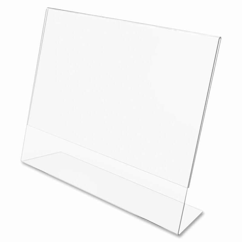 Dazzling Displays 25 Acrylic 6" x 4" Slanted Picture Frame Holders