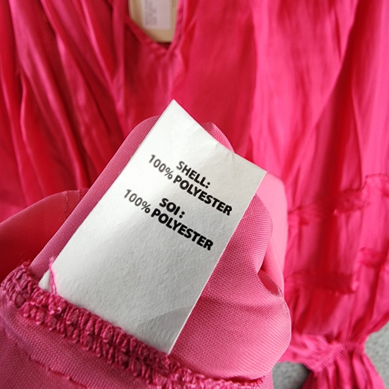 Ramy Brook Maty Balloon Sleeve Top Women's XS Bright Pink V-neck Tie Pullover~ - Picture 9 of 12