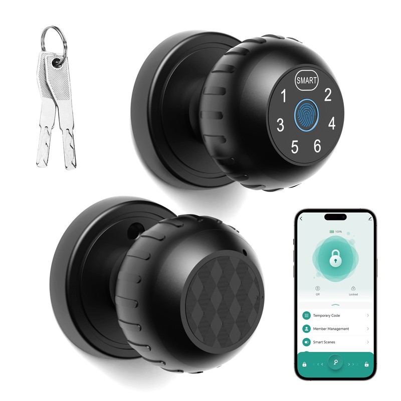Viladepot Smart Lock Fingerprint Door Lock App Passcode Touchscreen Key