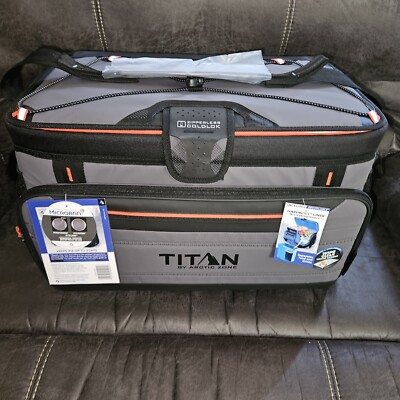New Arctic Zone Titan Deep Freeze Cooler 48 Can Zipperless Hardbody Gray   