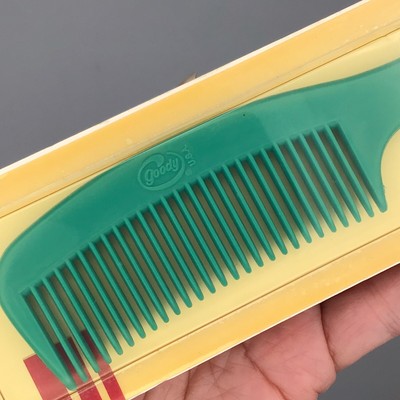 RETRO Mip 1994 VTG GOODY Super Comb W Handle sealed Turquoise Green Travel Purse
