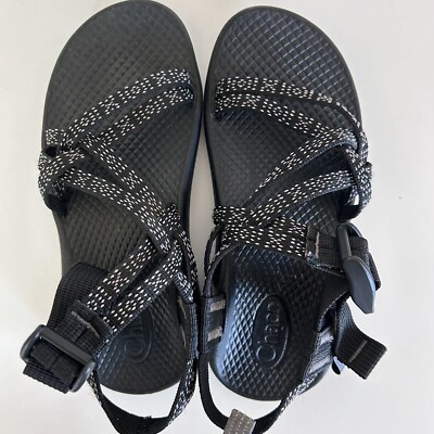 Chaco Kids Size 13 ZX/1 EcoTread Black White Pink Hiking Water Sandals