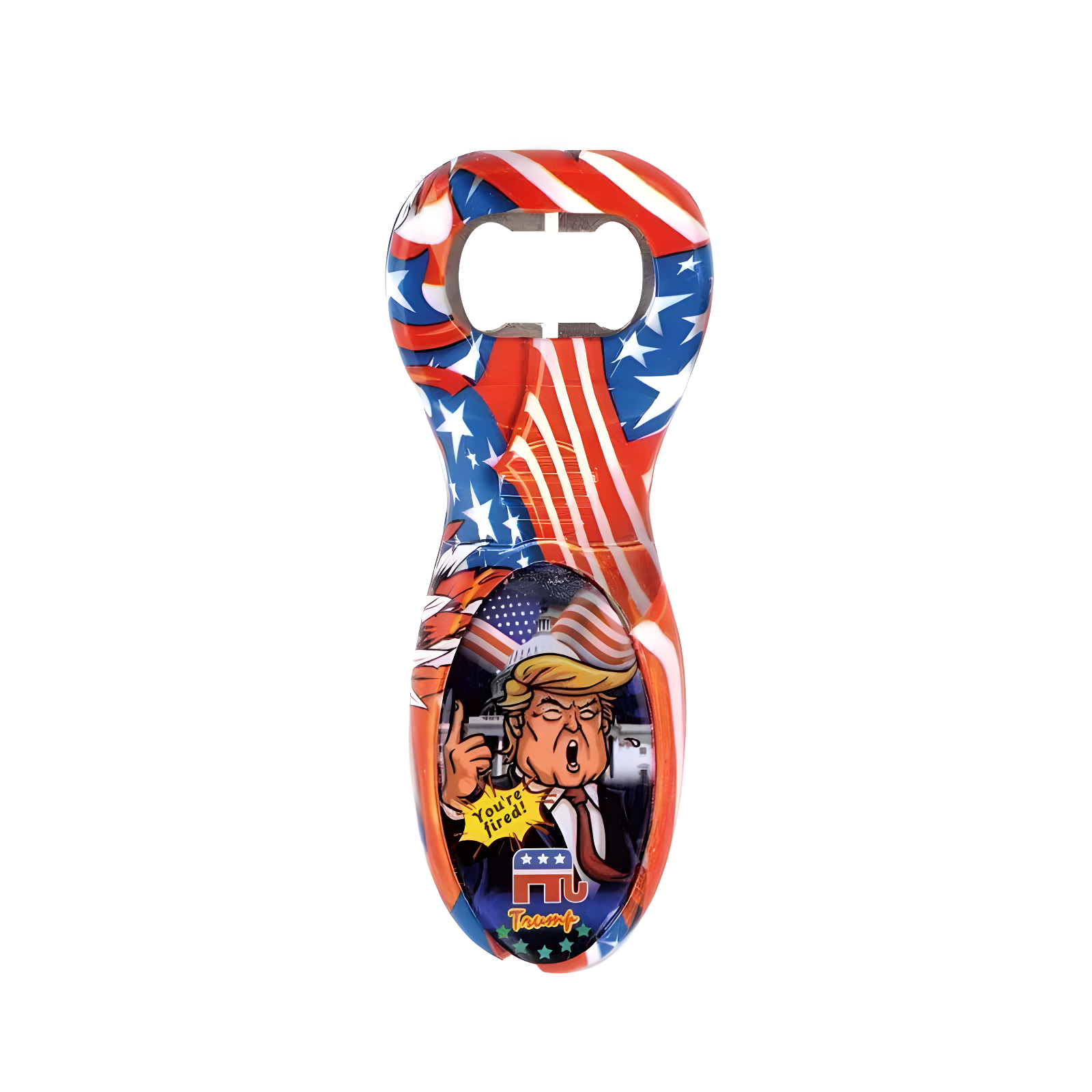 Donald Trump American Flag Beer Bottle Opener / Trump Speaks When Used