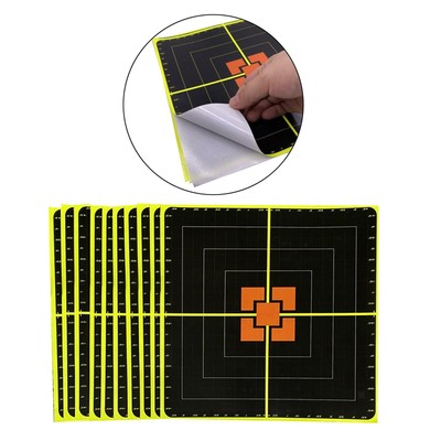 Adhesive Shooting Targets 10" Splatter Glow Shot Gun And Rifle Paper