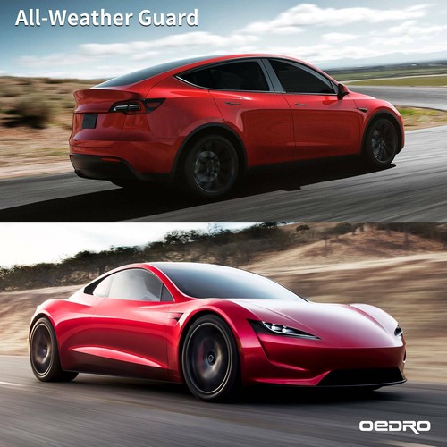 Floor Mats Liners for 2020-2024 Tesla Model Y 5-Seat  All Weather TPE Liners Set