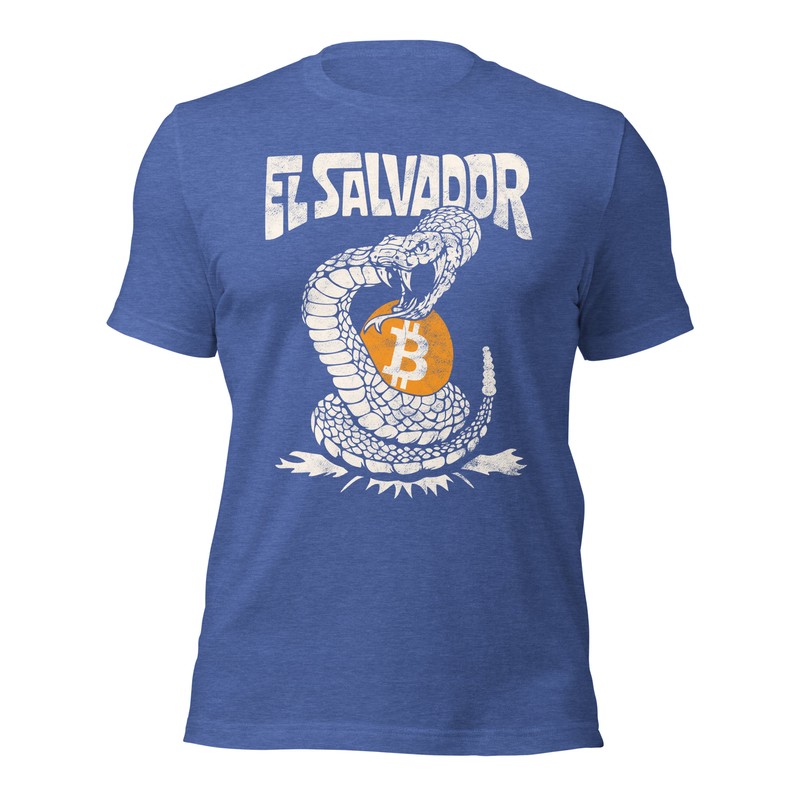 El Salvador Bitcoin Don't Tread on El Salvador Snake Shirt