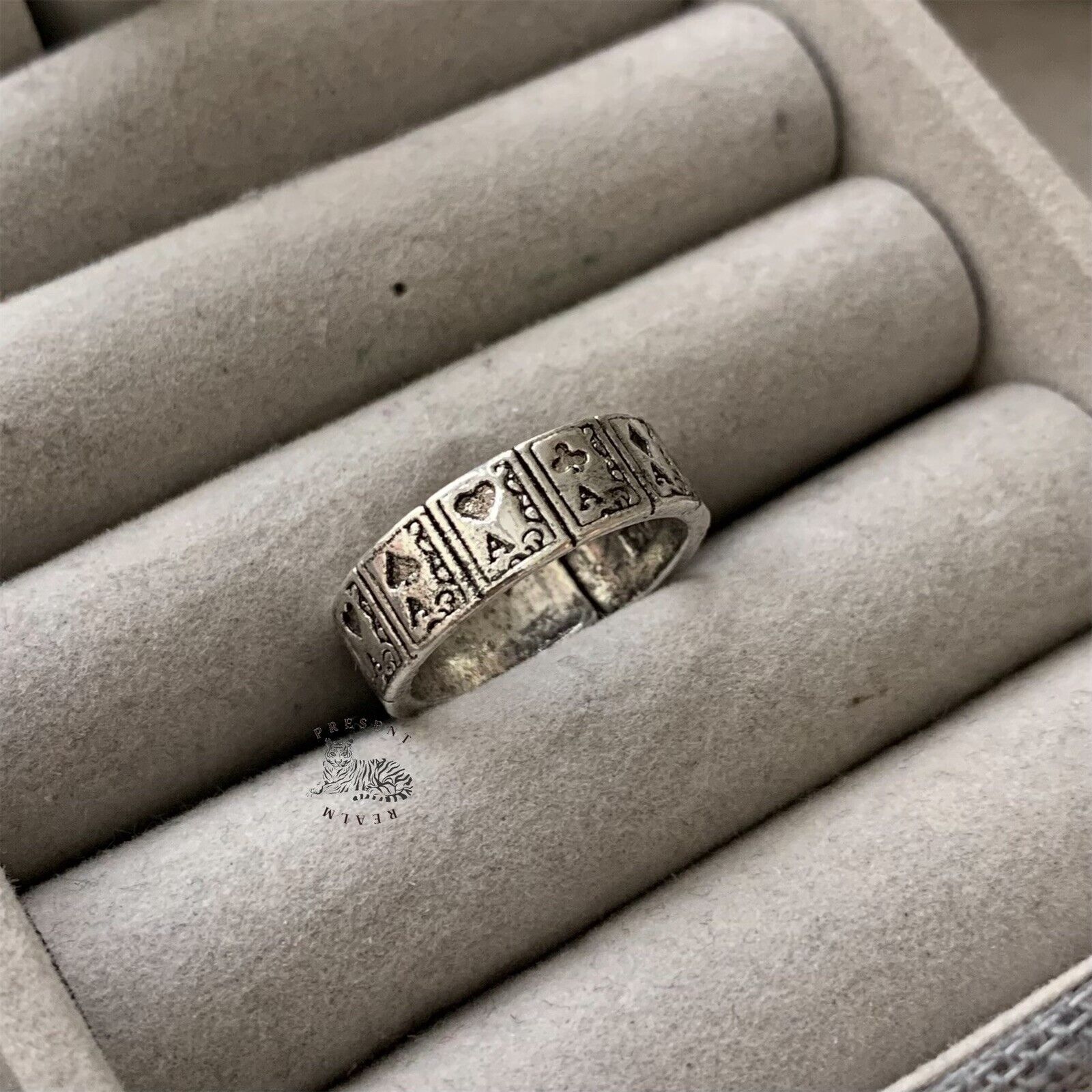 Ace of Spades Adjustable Ring, Grunge Ring, Y2K Ring, Grunge Jewelry,Silver Ring Ace of Spades Adjustable Ring, Grunge Ring, Y2K Ring, Grunge Jewelry,Silver Ring