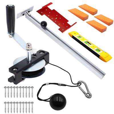 LAJIAOZ Efficient Chainsaw Mill Winch Kit with Guide Rail Bracket Chainsaw Ac...