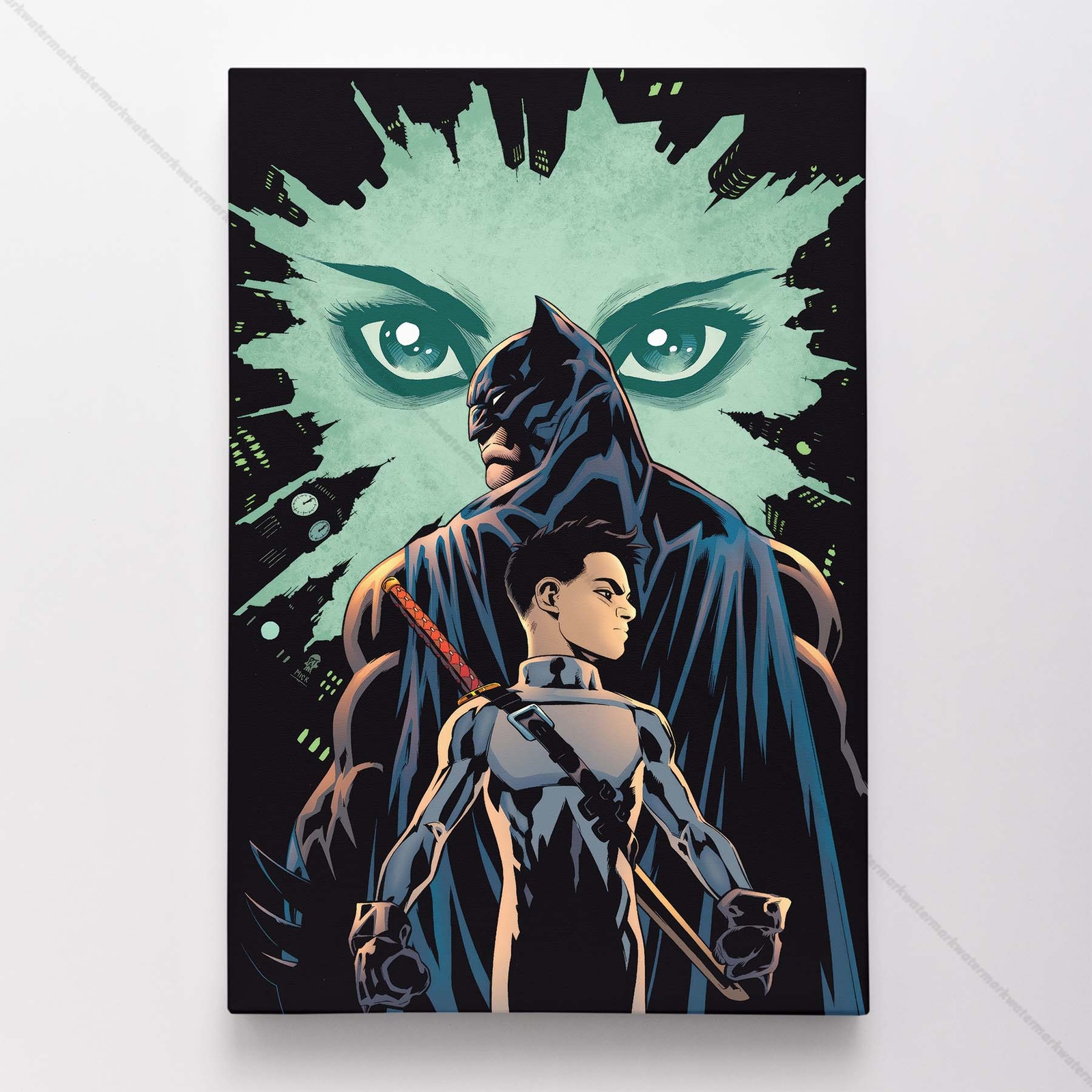 Batman & Robin Poster Canvas Dark Knight Comic Book Cover Art Print #42230