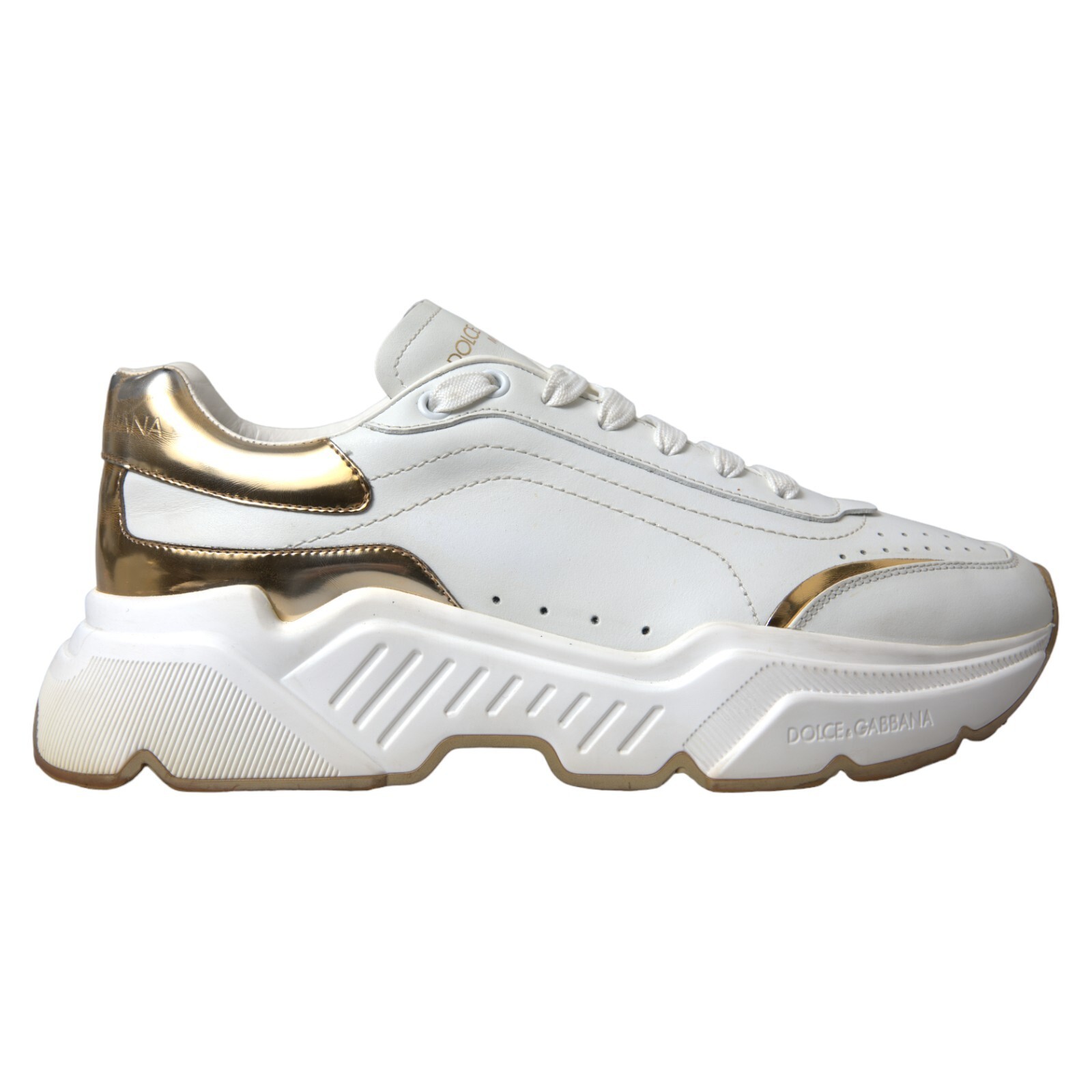 【送料&関税込】Dolce & Gabbana Daymaster Sneakers DOLCE & GABBANA Shoes Sneakers DAYMASTER White Gold Leather