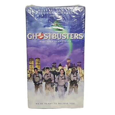 Ghostbusters VHS Tape Sealed Blue Reels 1999 Bill Murray Dan Aykroyd