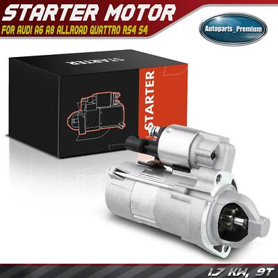 Starter Motor for Audi A6 A8 Allroad Quattro RS4 S4 1.7KW CW 12V 9T 077911023D