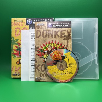 Japanese Donkey Konga Nintendo GameCube Japan Import Complete CIB US Seller