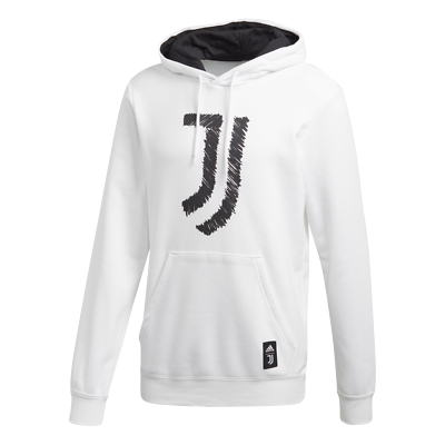 Felpa juventus adidas con cappuccio juve dna uomo calcio bianca 20/21 2020  2021