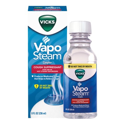 Vapo Steam Camphor Cough Suppressant 8Oz FREE SHIPPING! BUY NOW! MADE IN U