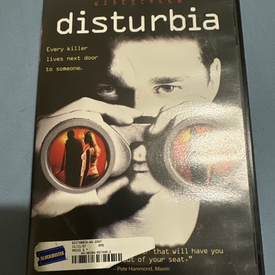 Disturbia (DVD, 2007, Full Screen) Blockbuster Video Version RARE