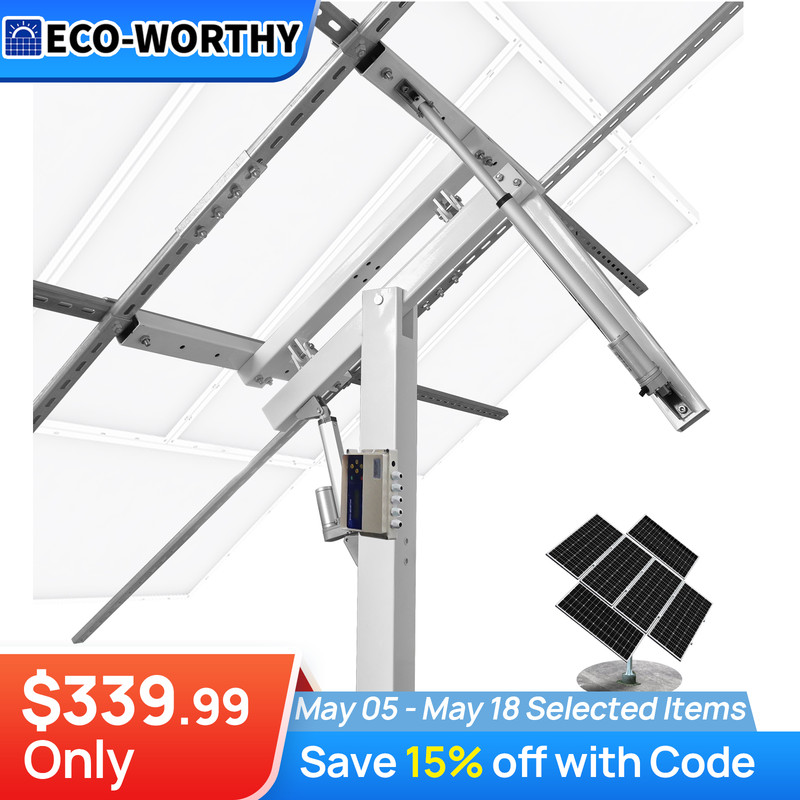 ECO-WORTHY Solar Panel Kit Tracking System Dual Axis with Tracker