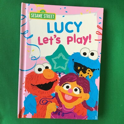 LUCY Personalized Name HC Book 123 Sesame Street Lets Play Put Me In The Story