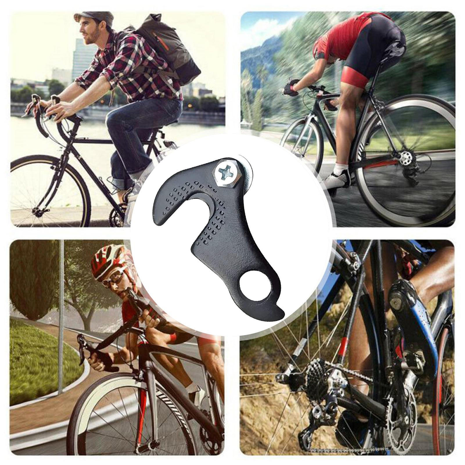 Bike Hanger Derailleur For MTB Mountain Bike Road Bike Hanger, Black