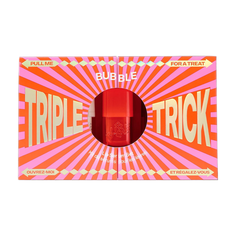Triple Trick Lip Serum 3 Piece Set - Peppermint, Hot Cocoa and Vanilla