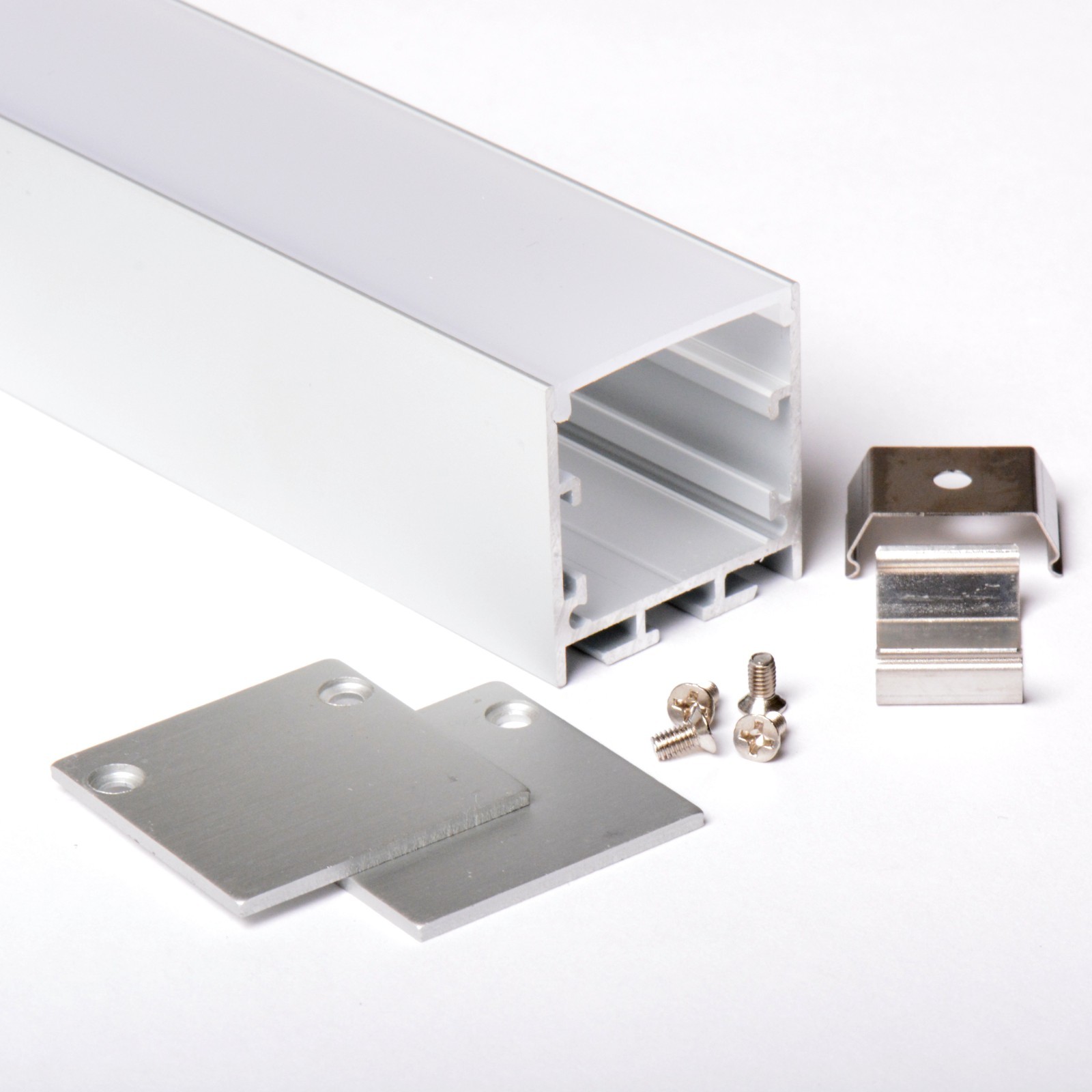 3m 3535R 35x35mm PROFILO QUADRATO TUBO ALLUMINIO PER STRISCE LED A SOSPENSIONE