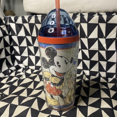 Zak! Designs Disney Mickey Mouse Tumbler Cup with Straw
