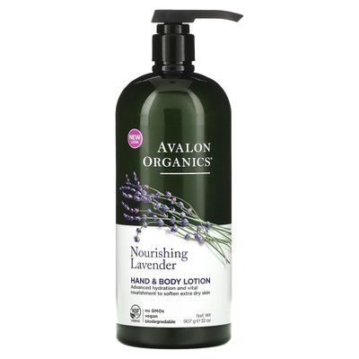 Avalon Organics Hand Body Lotion Лаванда 32 унции 907 г Гипоаллергенный, Прыгающий