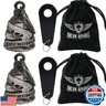 Dream Apparel 2 Pack Motorcycle Bells Guardian Angel for Biker Rider Men Women with Hangers, Ride Riding Accessories Drive Away Gremlins Spirit Bell for Good Luck, Motorcycle Gift Charm