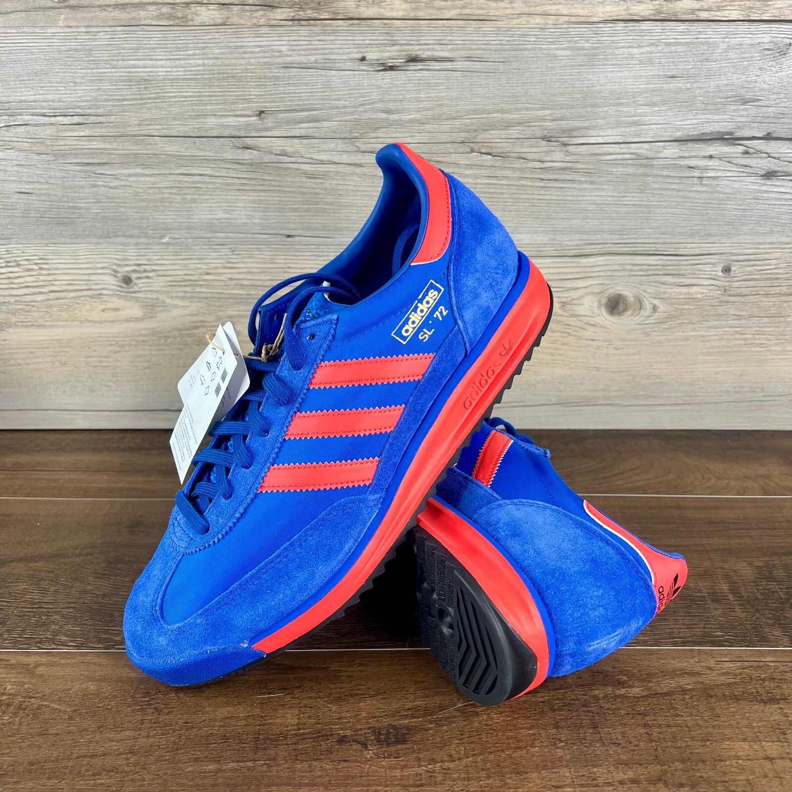 Adidas SL72 RS Blue Bright Red Mens Size 13 Royal Blue