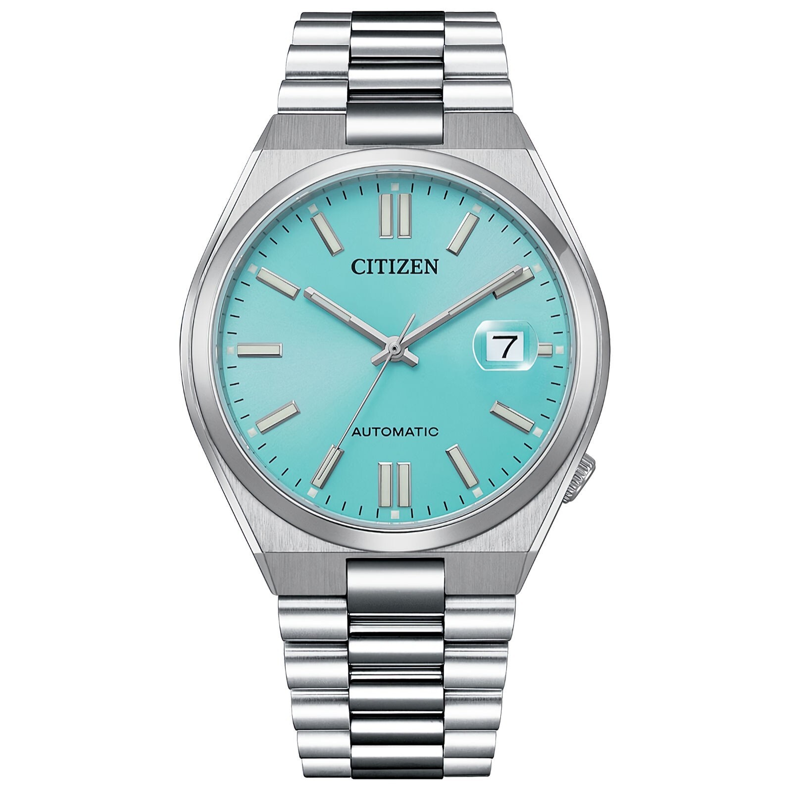 Pre-owned Citizen Nj0151-88m Mechanical Automatic Light Blue Dial Stainless Steel Watch