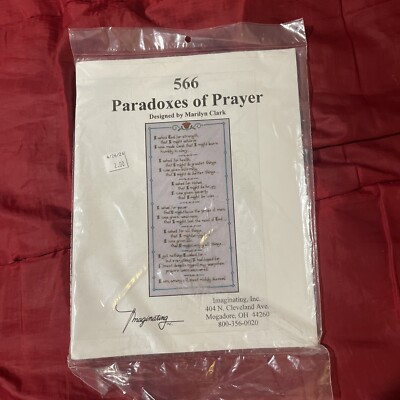 Imaginating Counted Cross Stitch Paradoxes Of Prayer #566 By Marilyn Clark