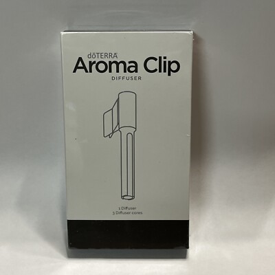 DoTerra AROMA CLIP DIFFUSER + 3 DIFUSSER CORES BRAND NEW SEALED PACKAGE