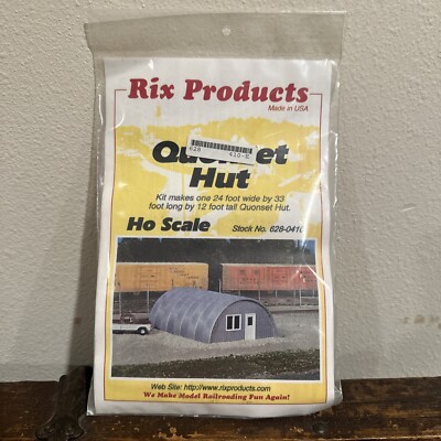 Rix Products Quonset Hut Model Railroad Building Kit #628-0410 HO Scale