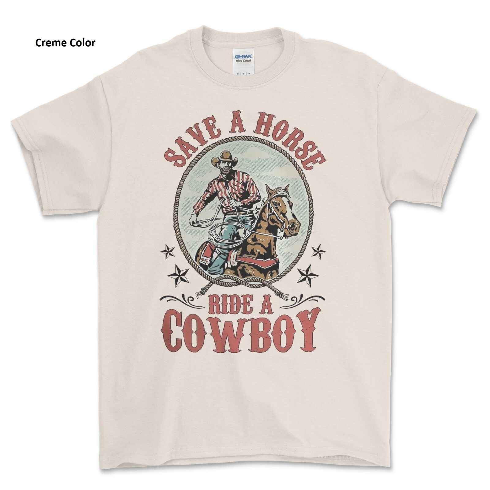 Horse Riding Tee Save A Horse Ride A Cowboy T-Shirt Horse Riding Tee Save A Horse Ride A Cowboy T-Shirt