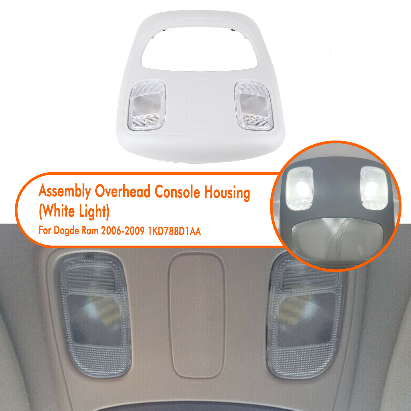 Interior Lights TQPONLY Upgraded Dome Map LED Reading Light Lamp Gray ...
