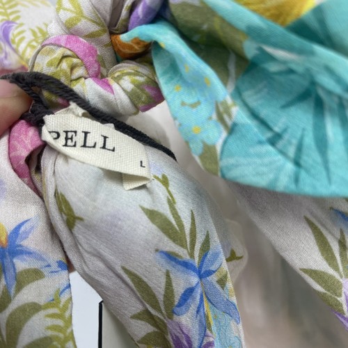 Pre-owned Spell And The Gypsy Collective Spell & The Gypsy Collective Lei Lei Frill Gown Maxi Dress L In White