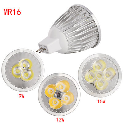 Dimmable LED Spotlight Bulb GU10 MR16 GU5.3 6W 9W 12W 15W COB/Epistar Lamp