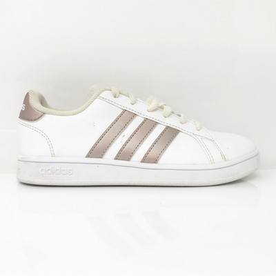 

Adidas Girls Grand Court EF0101 Белая повседневная обувь Кроссовки Размер 2, Белый, Grand Court