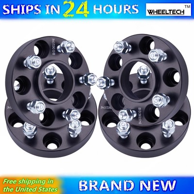 4 Pcs 5x45 Black fit 19912010 Ford Explorer Hub Centirc 1 inch Wheel Spacers