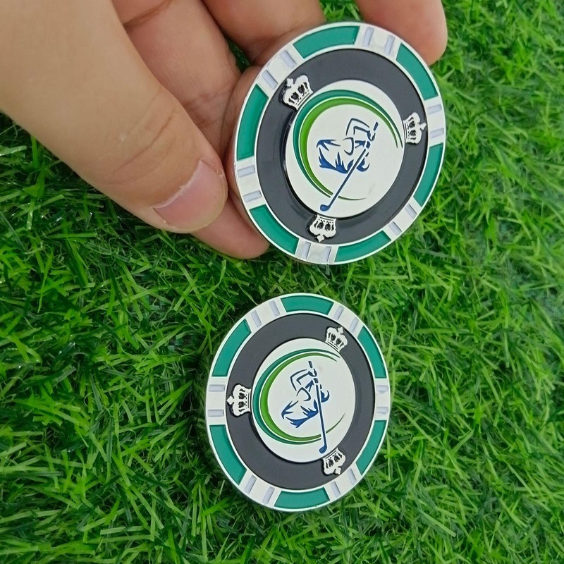 NEW Small Golf Ball Marker Spirit Level High Precision Double Sided Golf Tools