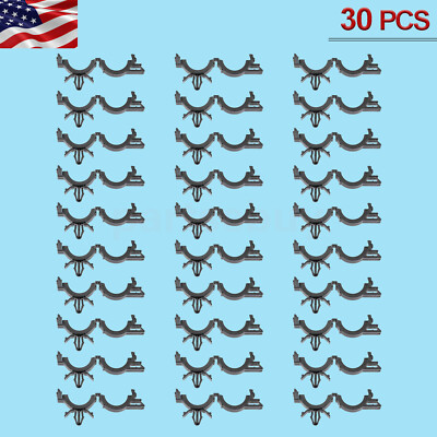 30 Pcs Wire Loom Routing Clip Retainer Conduit Fastener For GM Fits 1/4'' Hole