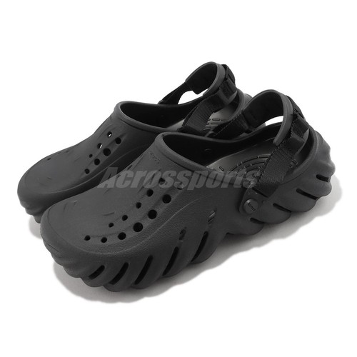 

Crocs Echo Clog Черные мужские повседневные сандалии унисекс Slip On LifeStyle 207937-001, Черный, Echo Clog