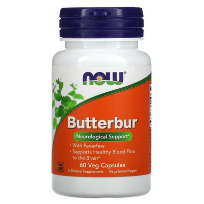 Now Foods Белокопытник 60 растительных капсул с гарантией качества GMP, веганский, вегетарианский