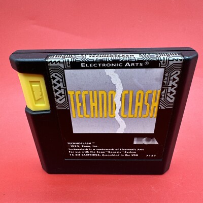 Techno Clash (SEGA Genesis, 1993) Cartridge Only/Authentic/Tested/Fast  