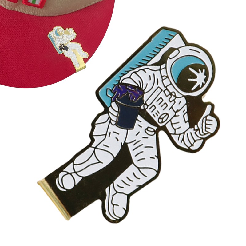 New Funny Golf Ball Marker Stamp Tool with Hat Clips Ultralight Resistant
