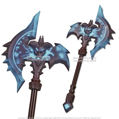 36  Shadowmourne Foam Axe WOW Knight Paladin Warrior Fantasy Video Game Prop