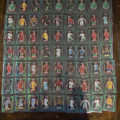 2022 Panini Prizm World Cup FIFA Qatar 63 Card Green Wave SP Lot