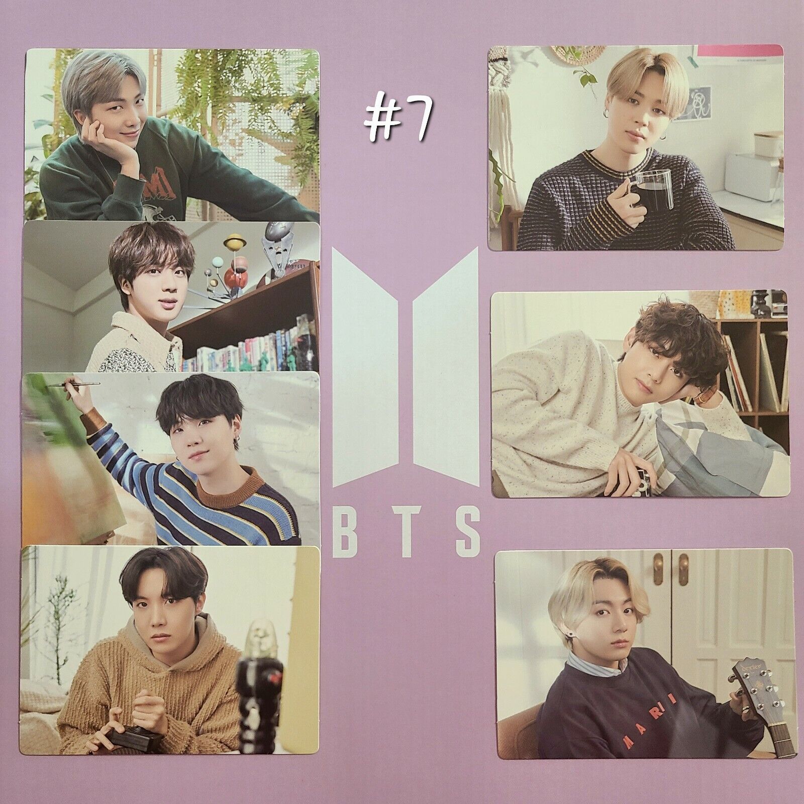 BTS OFFICIAL MERCH BOX #7 Photo card RM JIN SUGA J-HOPE BTS OFFICIAL MERCH BOX #7 Photo card RM JIN SUGA J-HOPE