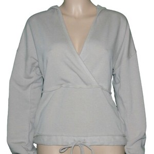 BKE Buckle women's V-neck hoodie top hooded pullover NWT front